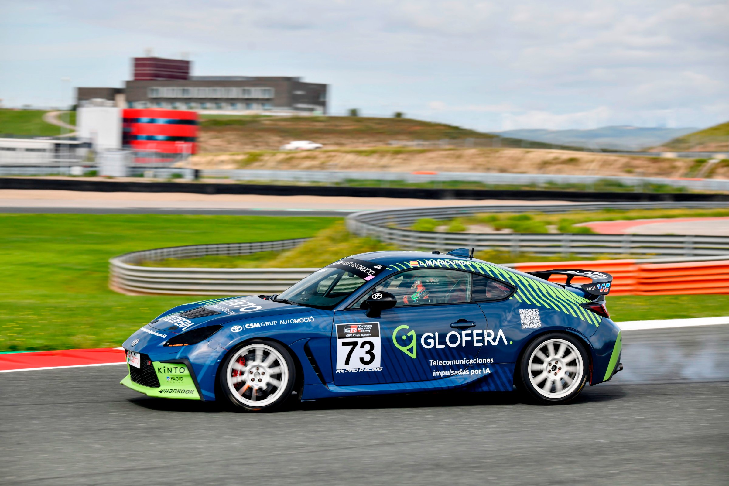 GT car on track
