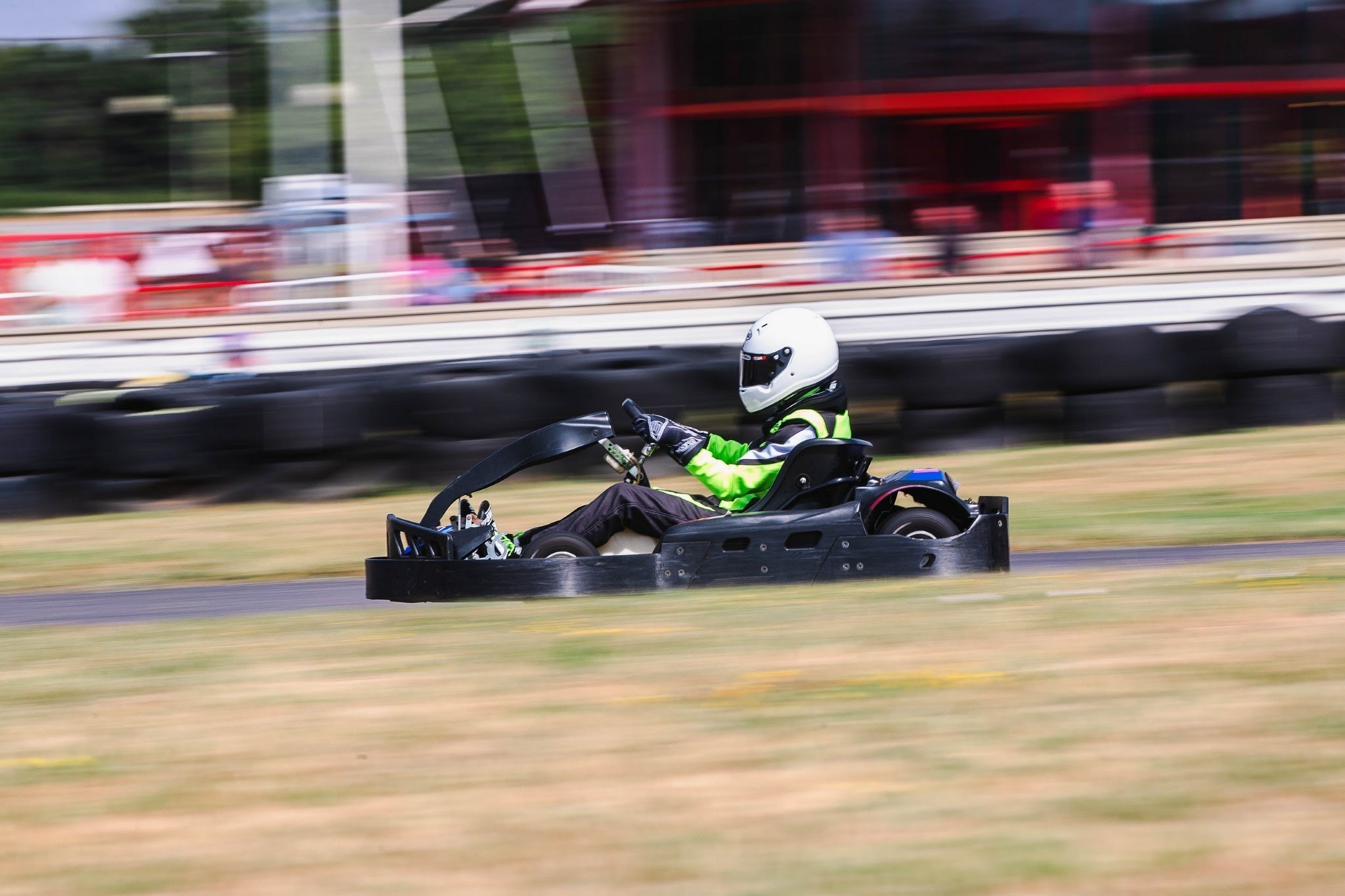 Ethan Dvir karting at speed